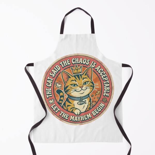 Item preview, The Cat Said The Chaos Is Acceptable - Vintage Cat Mayhem designed and sold by Extravanganzza.