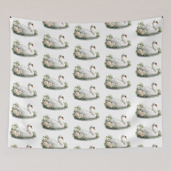Item preview, Elegant Swan With Floral Bouquet PNG designed and sold by Ishratparween11.