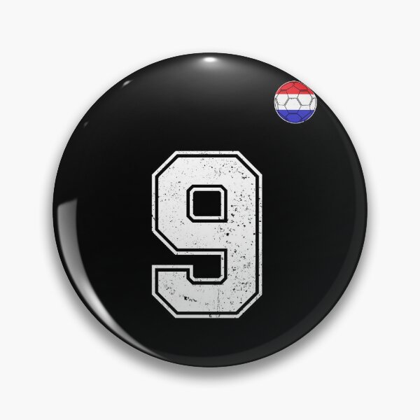 Item preview, Netherlands Soccer Number 9 Vintage Sports Fan designed and sold by LiviuGligoros.