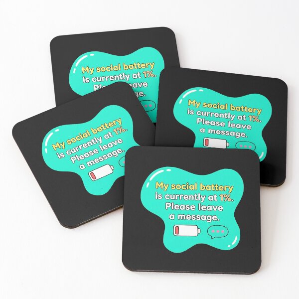 Item preview, Social battery at 1% please leave a message | Autism designed and sold by SocialStaticz.