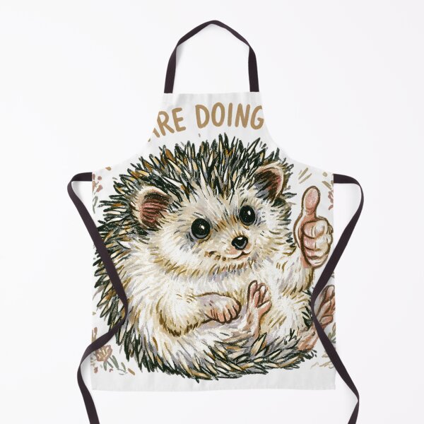 Item preview, You Are Doing Great Hedgehog Mental Health Crayon Doodle designed and sold by auxincaftan0o.