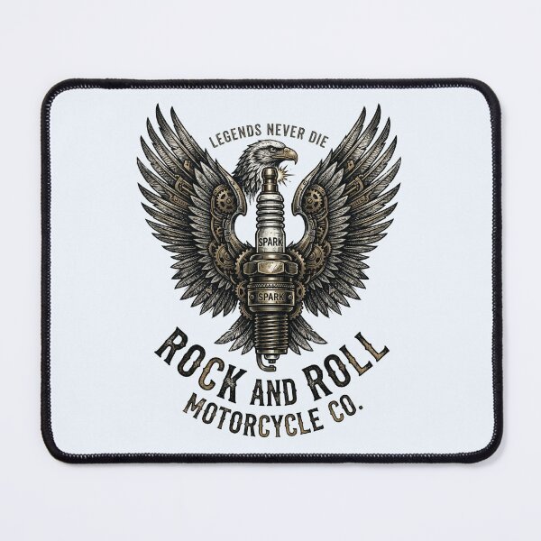 Item preview, Biker Spark Plug Wings Rock and Roll Vintage Garage designed and sold by RetroRewind Studio.