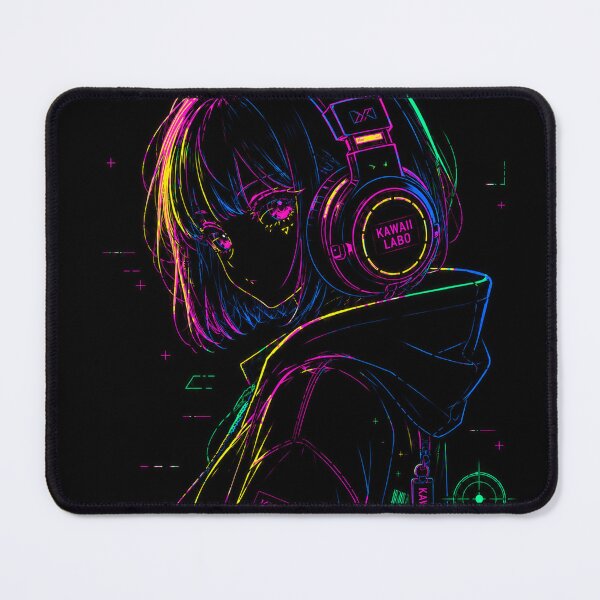 Item preview, Neon Cyber Kawaii Girl | Anime Cyberpunk Art designed and sold by KawaiiLabo.