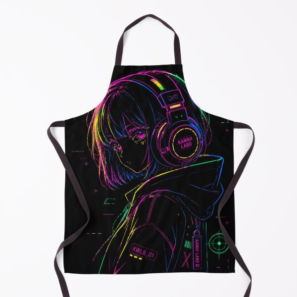 Item preview, Neon Cyber Kawaii Girl | Anime Cyberpunk Art designed and sold by KawaiiLabo.