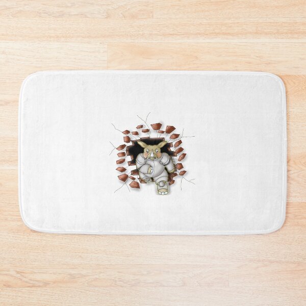 Item preview, Cute Unstoppable Kawaii Armored Rhino Breaking Wall designed and sold by BalRaju-Doodles.