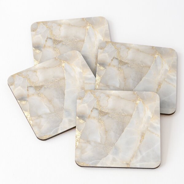 Item preview, Elegant Cream Marble with Gold Veins Pattern designed and sold by IntelliMindDesigns.