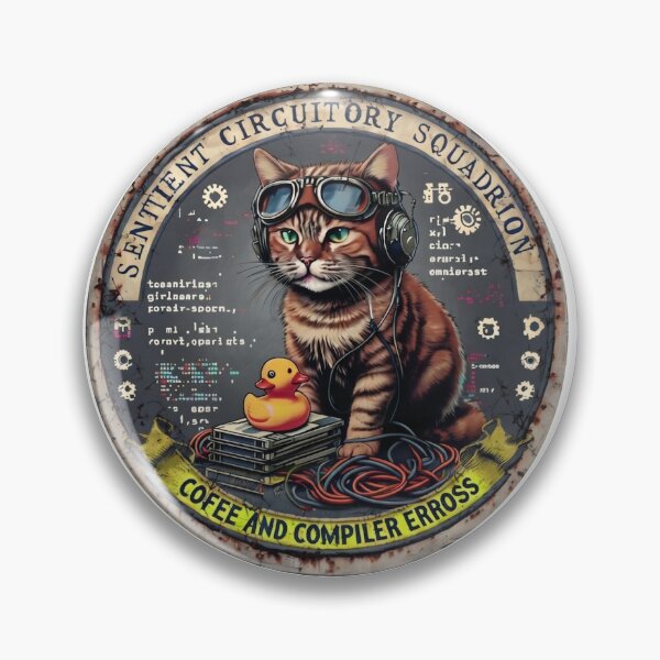 Item preview, Programmer Cat Coffee and Compiler Errors Tee designed and sold by PawsRetroStudio.