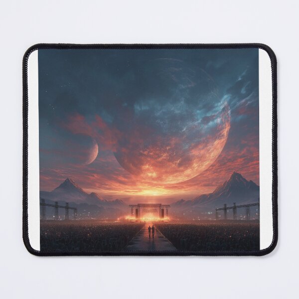 Item preview, Rock Concert Alien Planet Art — Bold Music Print designed and sold by CosmicRockArt.