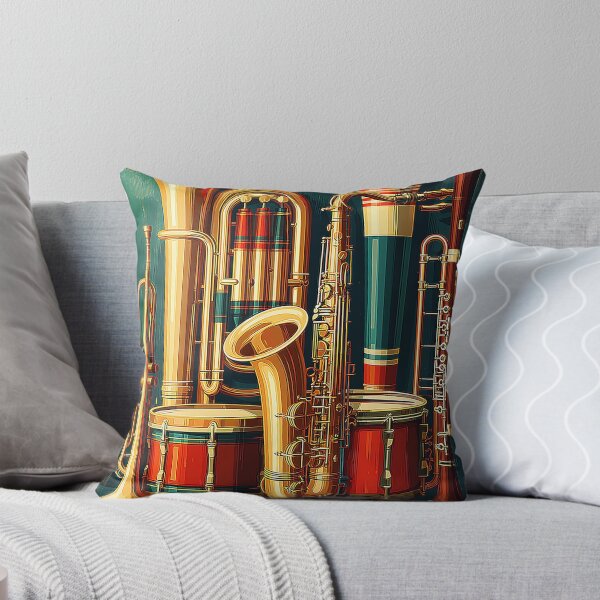 Item preview, Elkhart Indiana Band Instrument Capital Vintage Poster designed and sold by Boddicca.