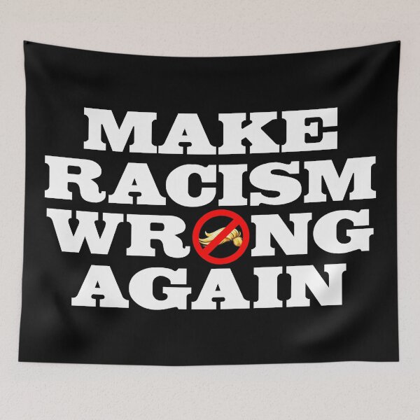 Item preview, Make racism wrong again designed and sold by TeeCodes.