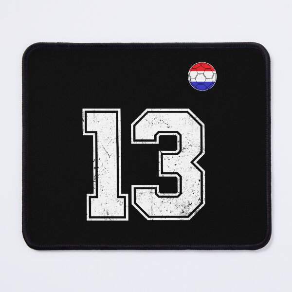 Item preview, Netherlands Soccer Number 13 Vintage Sports Fan designed and sold by LiviuGligoros.