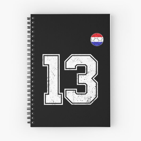 Item preview, Netherlands Soccer Number 13 Vintage Sports Fan designed and sold by LiviuGligoros.