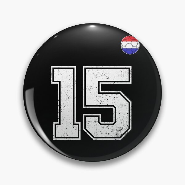 Item preview, Netherlands Soccer Number 15 Vintage Sports Fan designed and sold by LiviuGligoros.