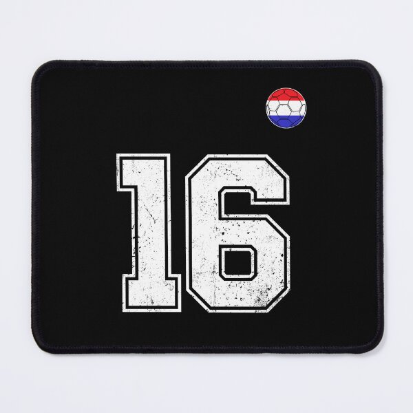 Item preview, Netherlands Soccer Number 16 Vintage Sports Fan designed and sold by LiviuGligoros.