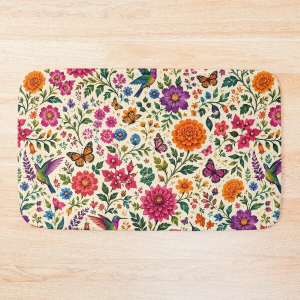 Item preview, Oaxaca, Mexico Wildflower Garden Pattern designed and sold by Myra365Art.