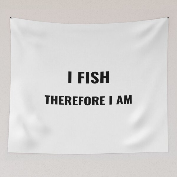 Item preview, I Fish Therefore I Am T-Shirt – Philosophical Fishing Tee | Uncle Jichuan designed and sold by Uncle-Jichuan.