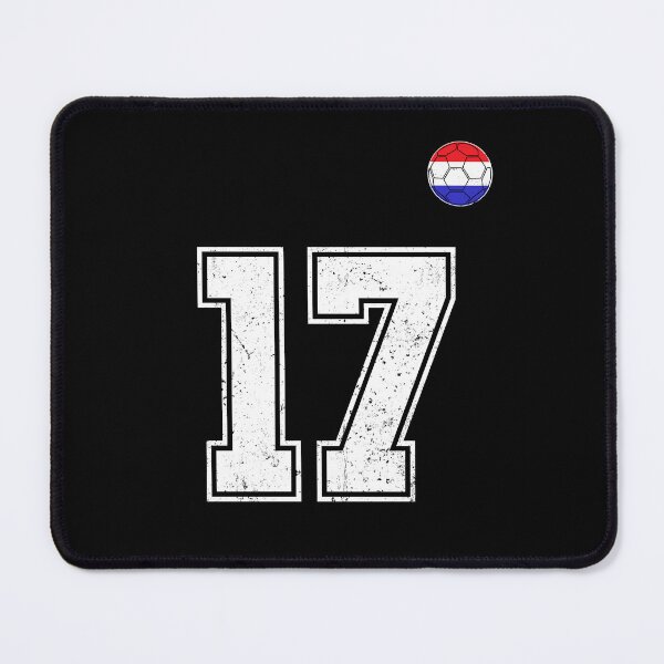 Item preview, Netherlands Soccer Number 17 Vintage Sports Fan designed and sold by LiviuGligoros.