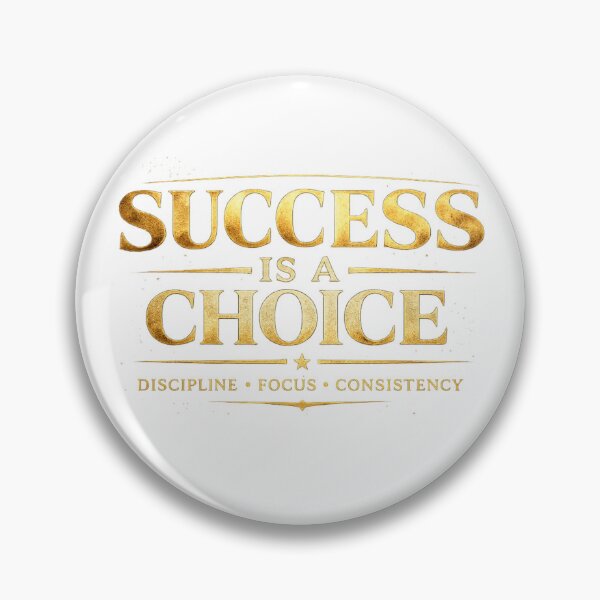 Item preview, Success is a Choice | Discipline Focus Consistency Motivation Quote designed and sold by WasemPrint.