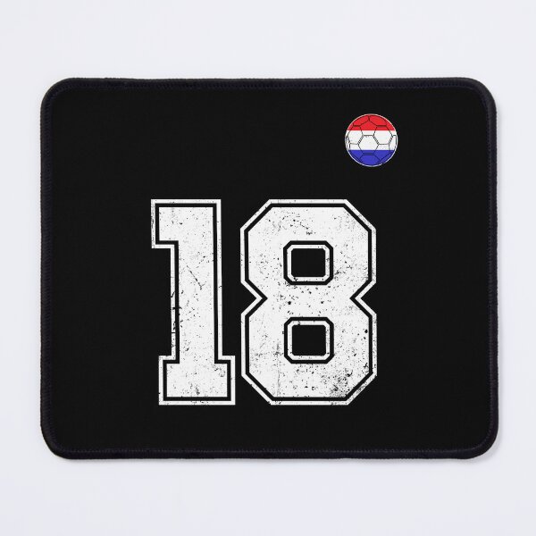Item preview, Netherlands Soccer Number 18 Vintage Sports Fan designed and sold by LiviuGligoros.