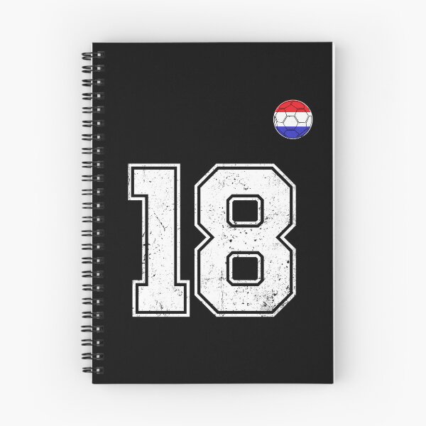 Item preview, Netherlands Soccer Number 18 Vintage Sports Fan designed and sold by LiviuGligoros.