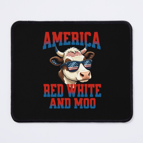 Item preview, Red White and Moo 4th of July designed and sold by TheEndDesign.