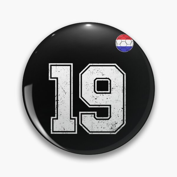 Item preview, Netherlands Soccer Number 19 Vintage Sports Fan designed and sold by LiviuGligoros.