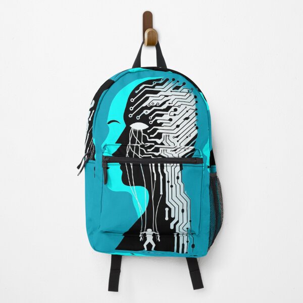 Item preview, The Algorithmic Shadow Human AI Fear Concept designed and sold by xmoudx.