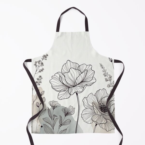 Item preview, Delicate Grayscale Floral Sketch Illustration designed and sold by IntelliMindDesigns.