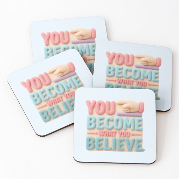 Item preview, You Become What You Believe Inspirational Typography designed and sold by Siti Hoiriyah.
