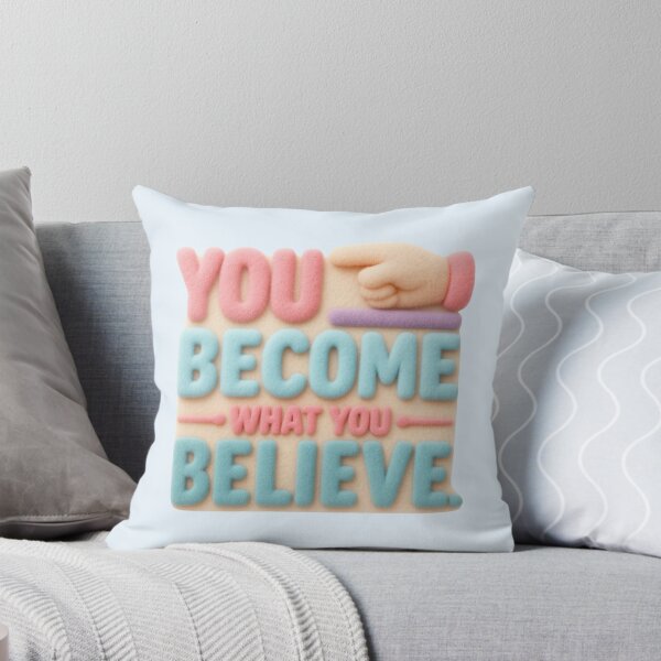 Item preview, You Become What You Believe Inspirational Typography designed and sold by Siti Hoiriyah.