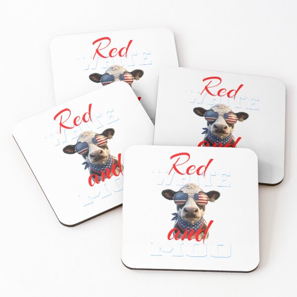 Item preview, Red White and Moo 4th of July  designed and sold by TheEndDesign.