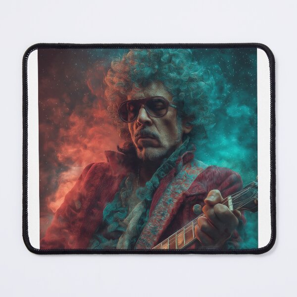 Item preview, Rock Guitarist Vintage Legend Art — Bold Music Print designed and sold by CosmicRockArt.