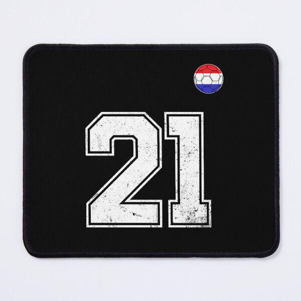 Item preview, Netherlands Soccer Number 21 Vintage Sports Fan designed and sold by LiviuGligoros.