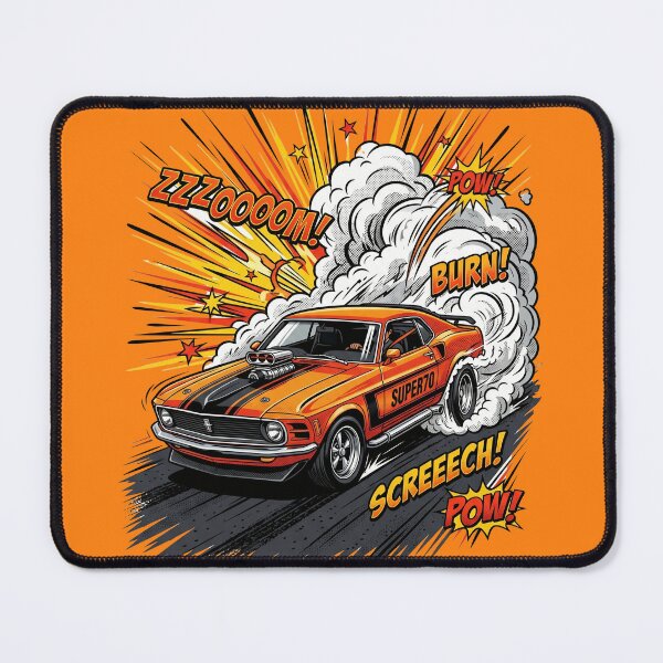 Item preview, Retro American Muscle Car Pop Art Hot Rod Comic designed and sold by RetroRewind Studio.