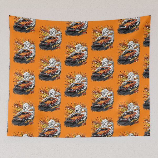 Item preview, Retro American Muscle Car Pop Art Hot Rod Comic designed and sold by RetroRewind Studio.