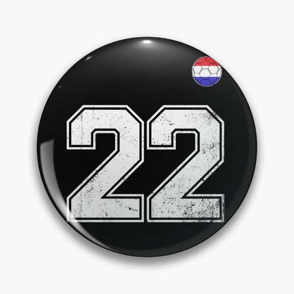 Item preview, Netherlands Soccer Number 22 Vintage Sports Fan designed and sold by LiviuGligoros.