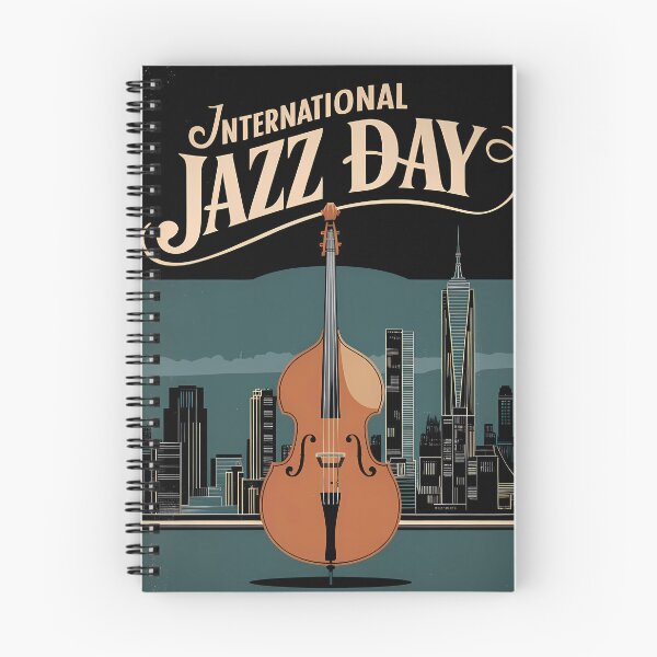 Artikelvorschau, Kontrabass und urbane Harmonie – Internationaler Jazztag entworfen und verkauft von Art-Arcade6.