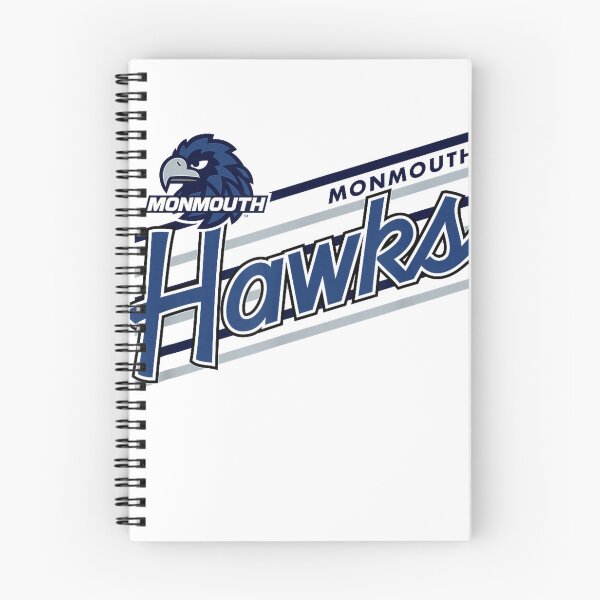 Item preview, Monmouth Hawks Retro Performer White Officially Licensed T-Shirt designed and sold by JJLetterDesigns.