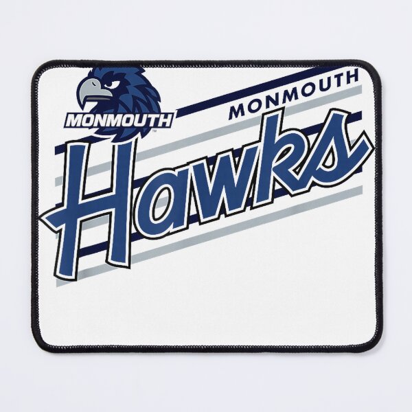Item preview, Monmouth Hawks Retro Performer White Officially Licensed T-Shirt designed and sold by JJLetterDesigns.