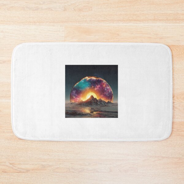 Artikelvorschau, Rock-Vinyl-Schallplatte Galaxy Art — Kräftiger Neon-Musikdruck entworfen und verkauft von CosmicRockArt.