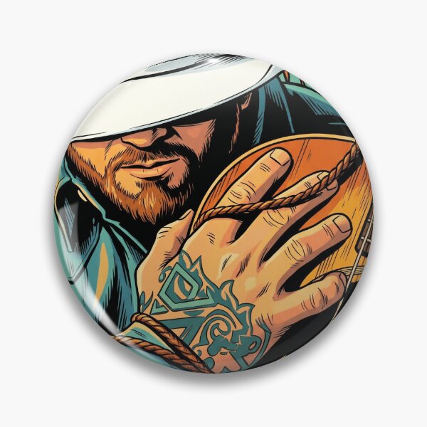 Item preview, Vintage Cowboy Guitar Player Western Country Music Art designed and sold by Brilleking.