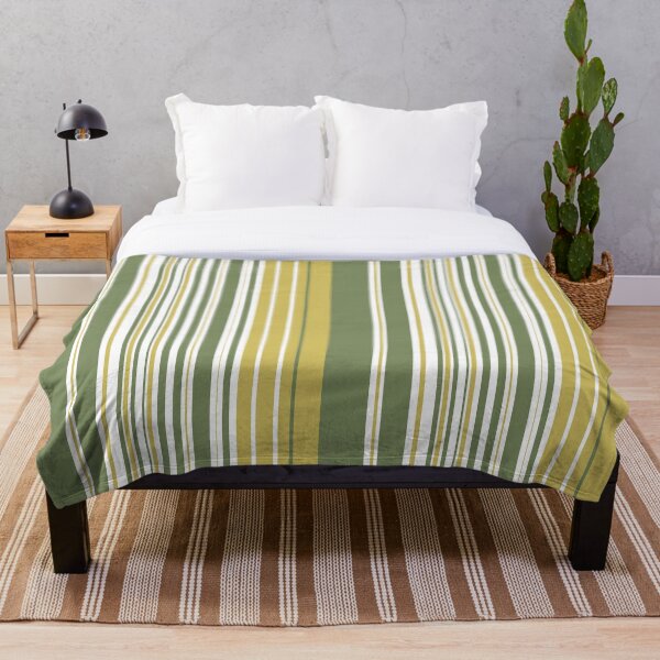 Item preview, Green, white and yellow stripes design designed and sold by Hinkson Cox.