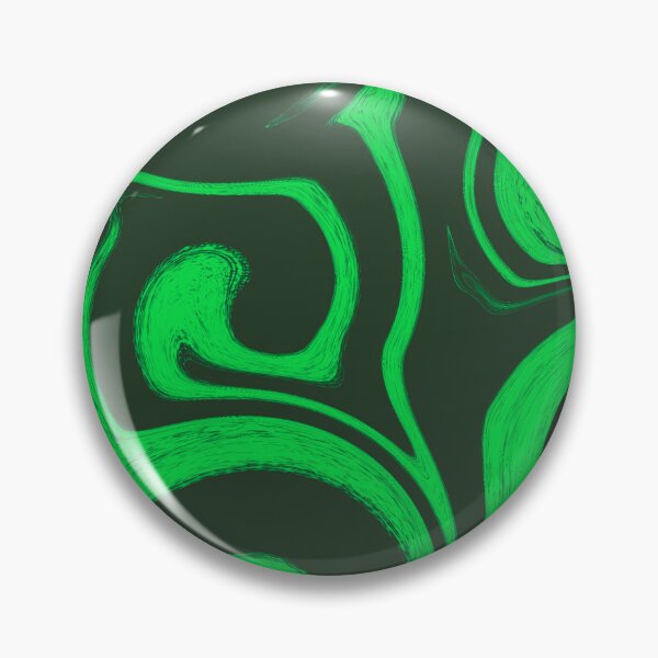 Item preview, Emerald Liquid Marble and Neon Green Scrolls Pattern designed and sold by CaramelCo.