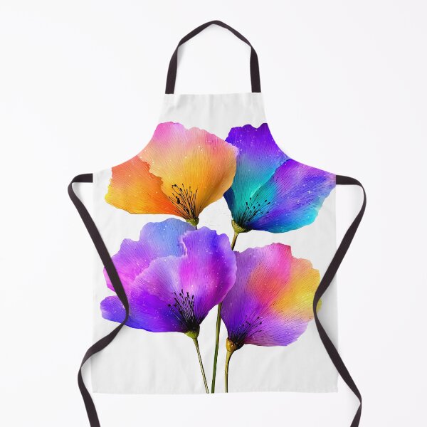 Item preview, Vibrant Rainbow Watercolor Botanical Flowers designed and sold by colorful-white.