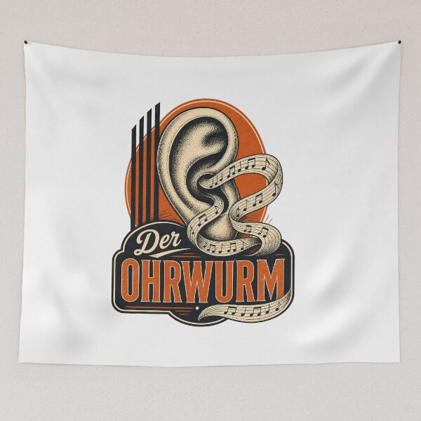 Item preview, Der Ohrwurm - Vintage German Earworm music Design designed and sold by SnarkWorks.