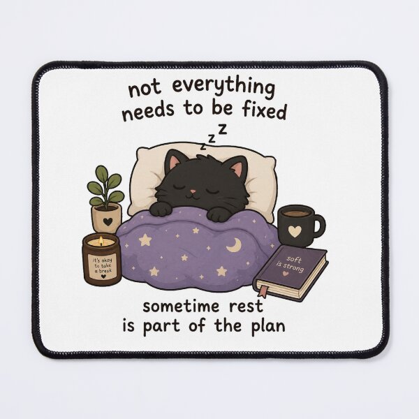 Item preview, Sometimes Rest Is Part Of The Plan Cat designed and sold by marketkmarket.