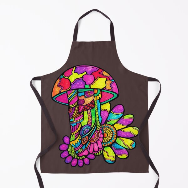 Item preview, Original Hand Drawn Psychedelic Mushroom Art | Colorful Zentangle Mushroom Illustration | Vibrant Fantasy Nature Design designed and sold by Ashes to Artistry.