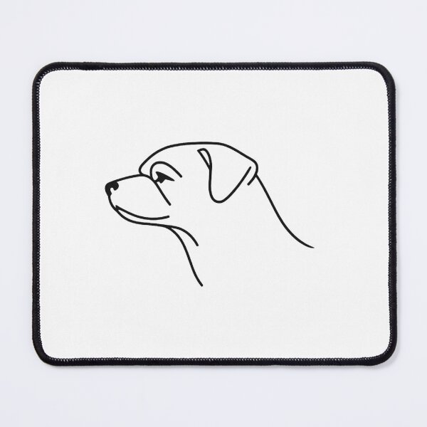 Item preview, Produs: Pug Minimalist Heritage Silhouette Art designed and sold by tineldesign.