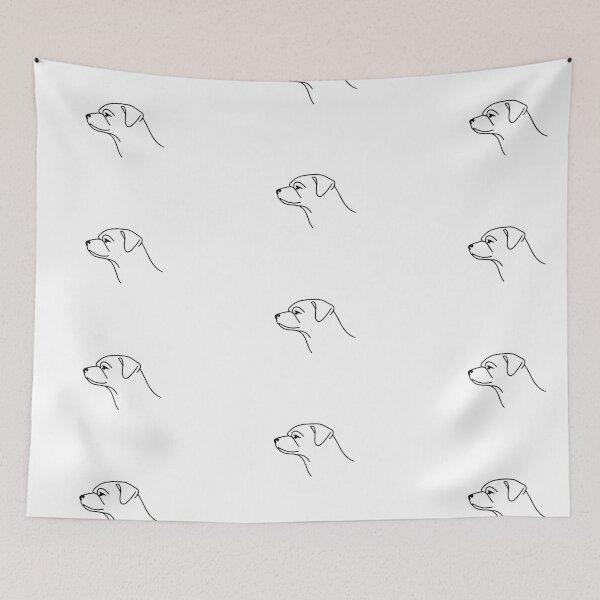 Item preview, Produs: Pug Minimalist Heritage Silhouette Art designed and sold by tineldesign.