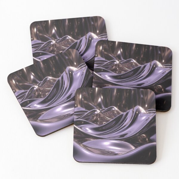 Item preview, Deep Purple Glossy Fluid Metal Texture designed and sold by IntelliMindDesigns.